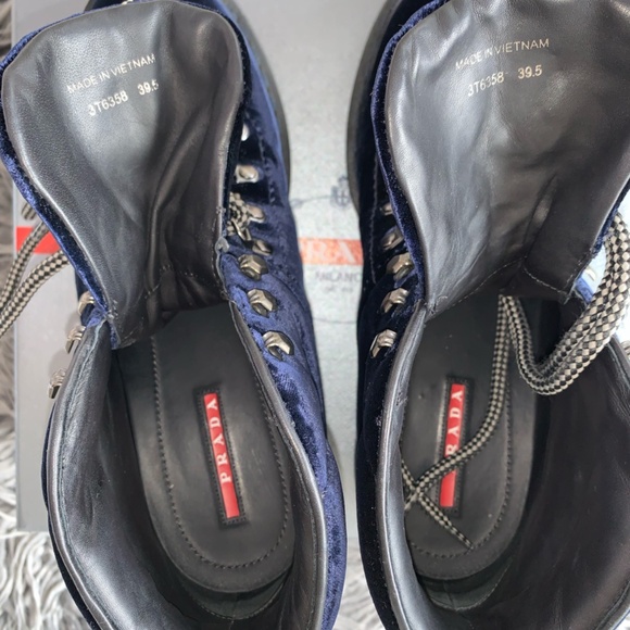 Prada Velvet Boots - Picture 4 of 9